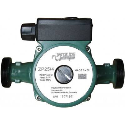 Циркуляційний насос Volks pumpe ZP25/4 130 мм + гайки