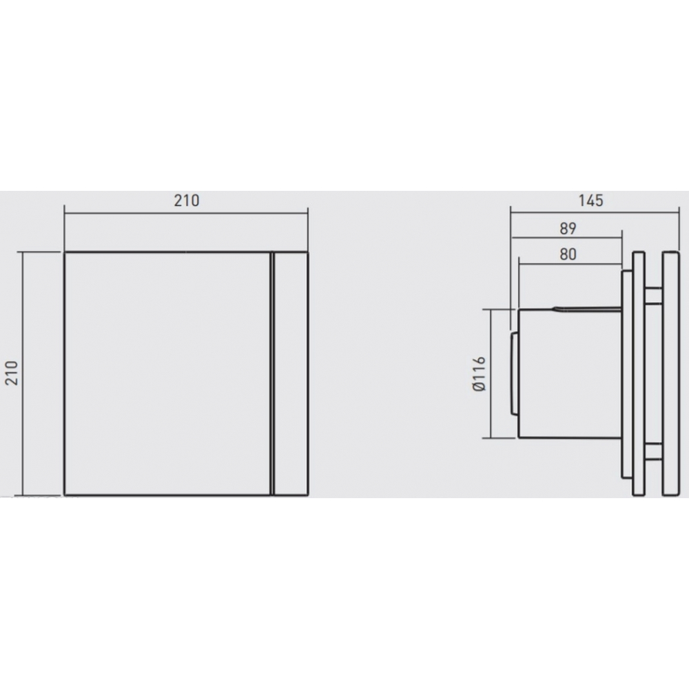 Вытяжной вентилятор настенный Soler&Palau Silent-200 CZ Design - 3C (5210604000)