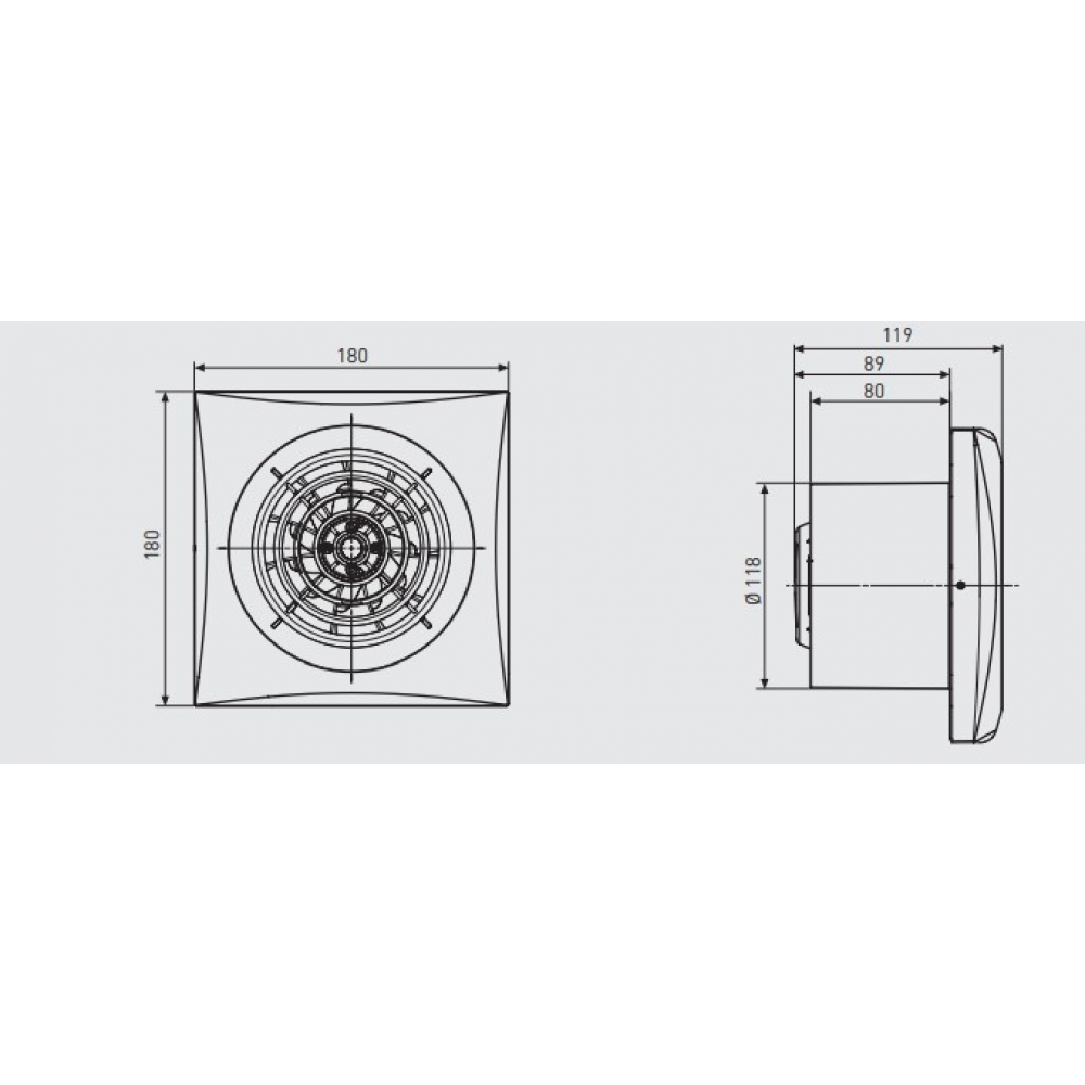 Вытяжной вентилятор настенный Soler&Palau Silent-200 CZ (5210424700)
