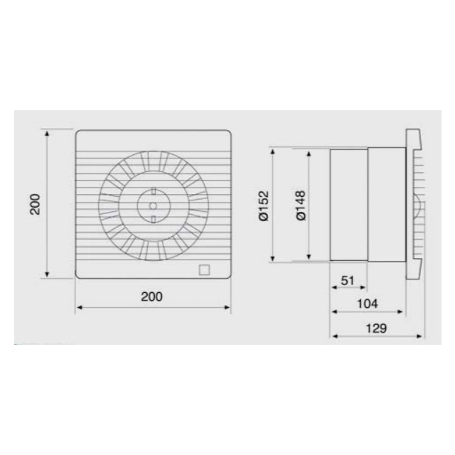 Вытяжной вентилятор настенный Soler&amp;Palau Decor-300 CR (5210205000)