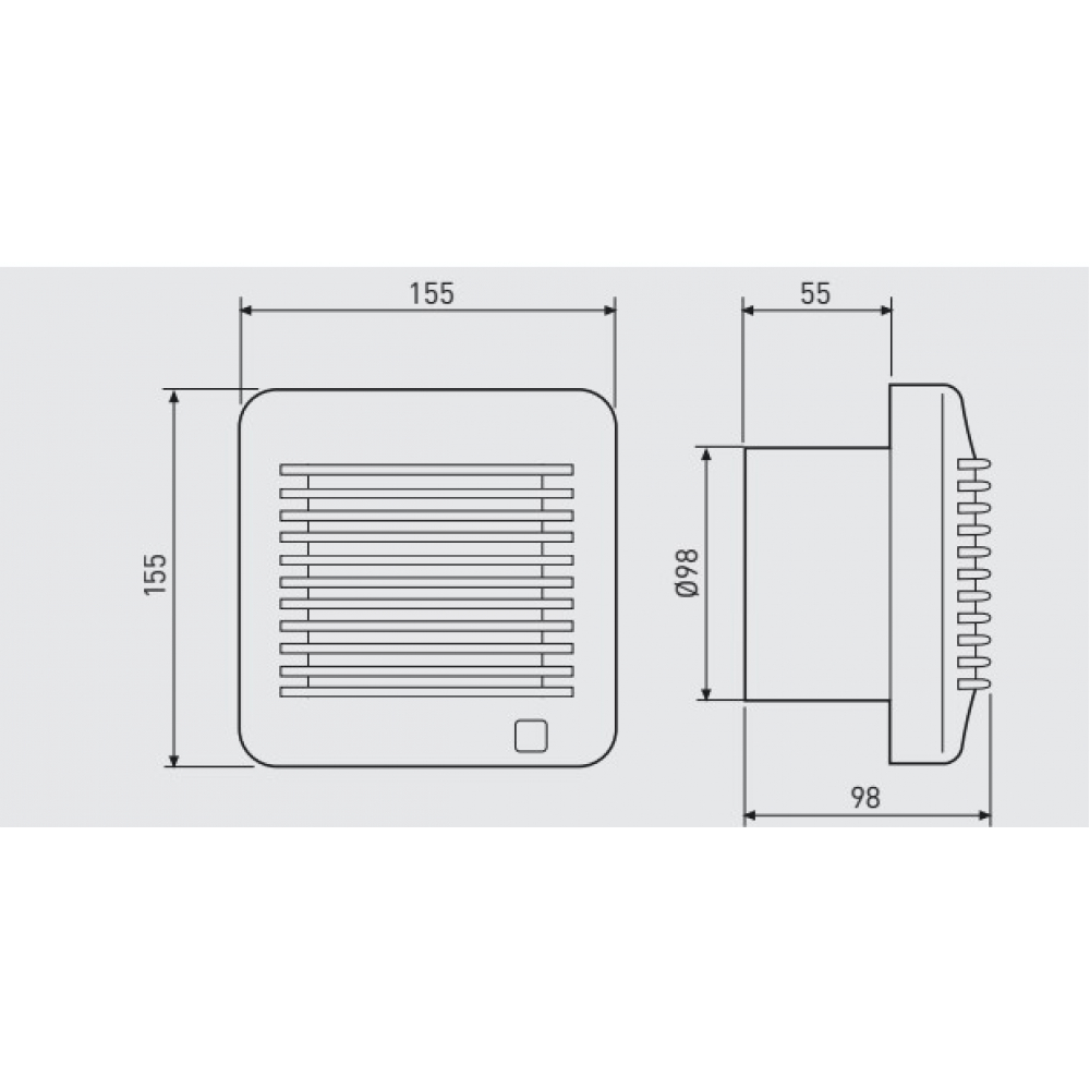 Вытяжной вентилятор настенный Soler&Palau EDM-100 S (5211450100)