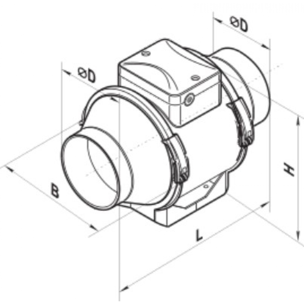 Промышленный вентилятор Vents ТТ ПРО 200