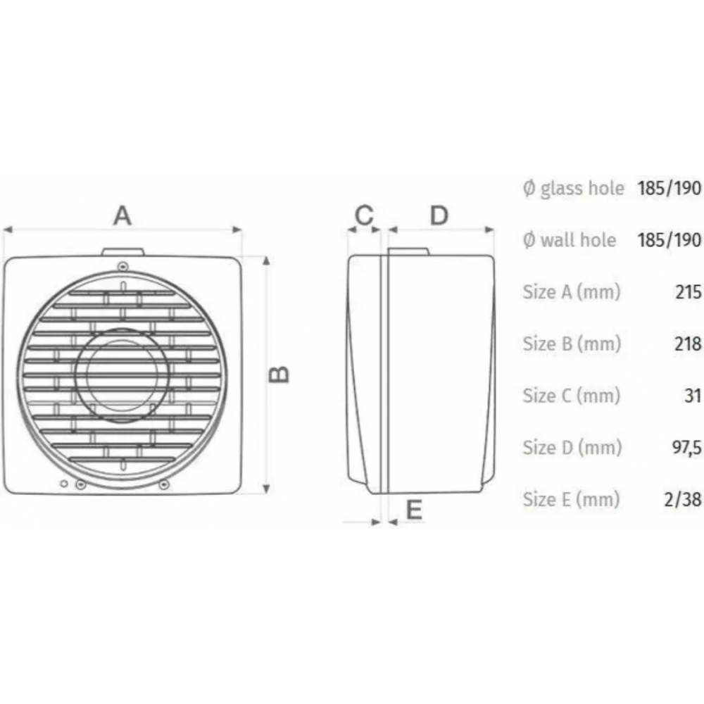 Витяжний вентилятор накладний Vortice Vario 150/6" AR