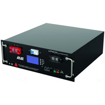 Акумулятор 2E LFP48100 19" LCD 16S LiFePo4 48V 100Ah (2E-LFP48100-LCD)