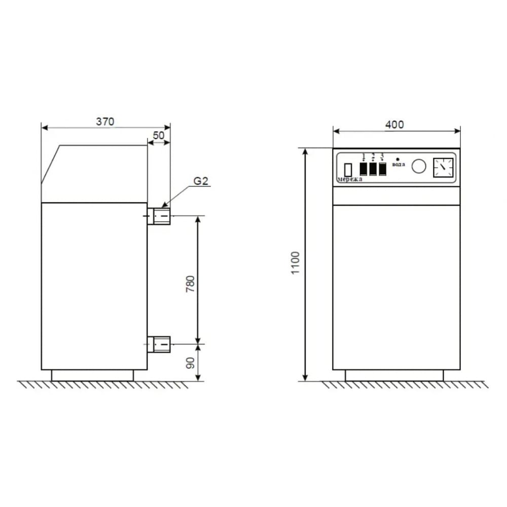 Котел электрический Dnipro КЭО-45/380 Б