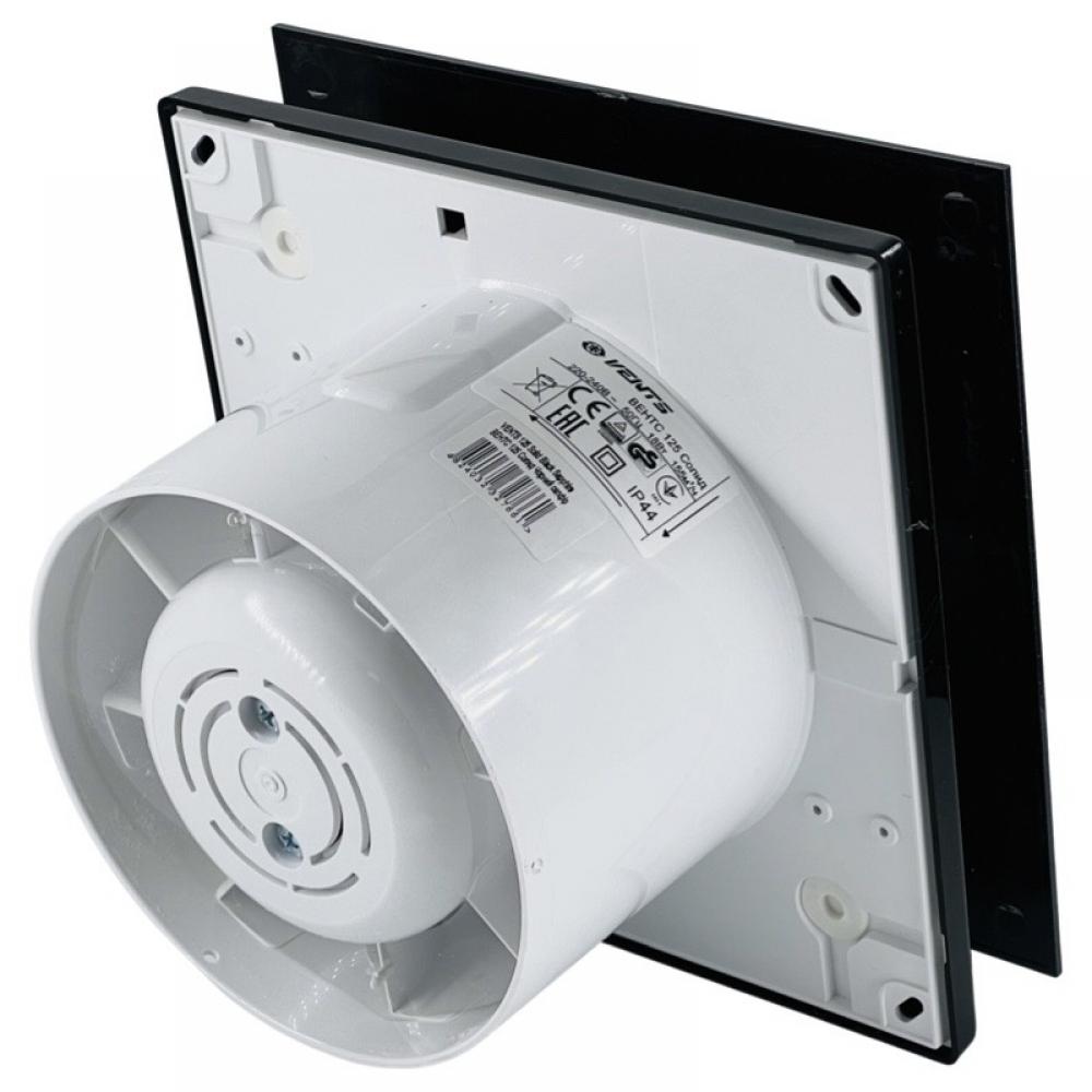 Вытяжной вентилятор настенный Vents 125 Солид Черный Сапфир