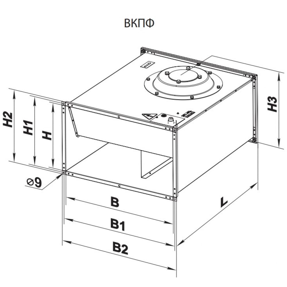Промышленный вентилятор Vents ВКПФ 4Д 700*400