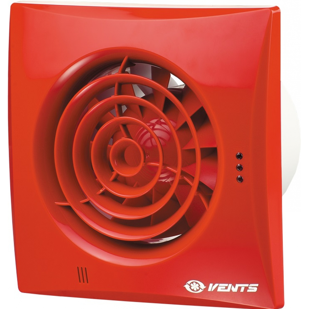 Вытяжной вентилятор настенный Vents 125 Квайт красный