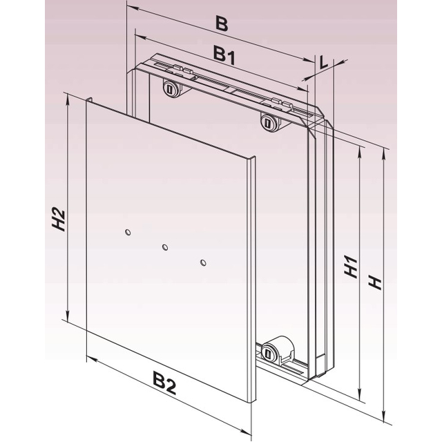Vents ДКМ 250*350