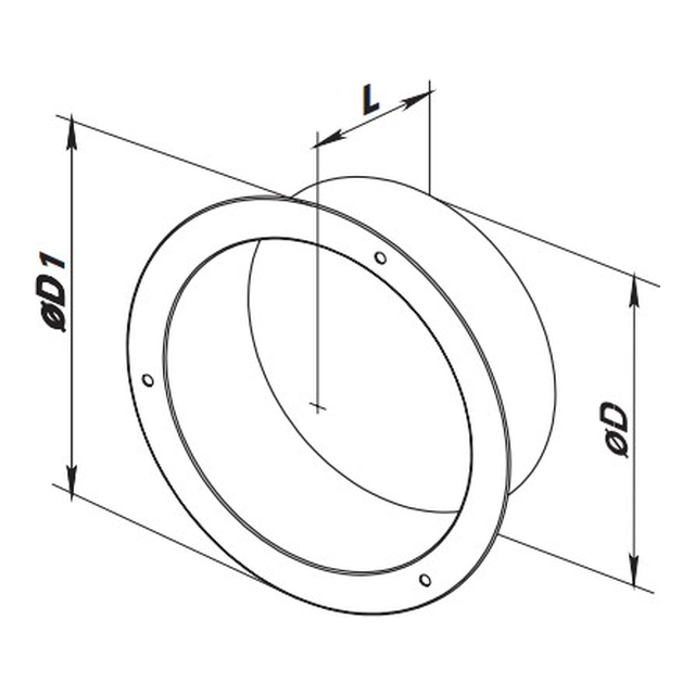 Фланец Vents ФМ 150 Ц