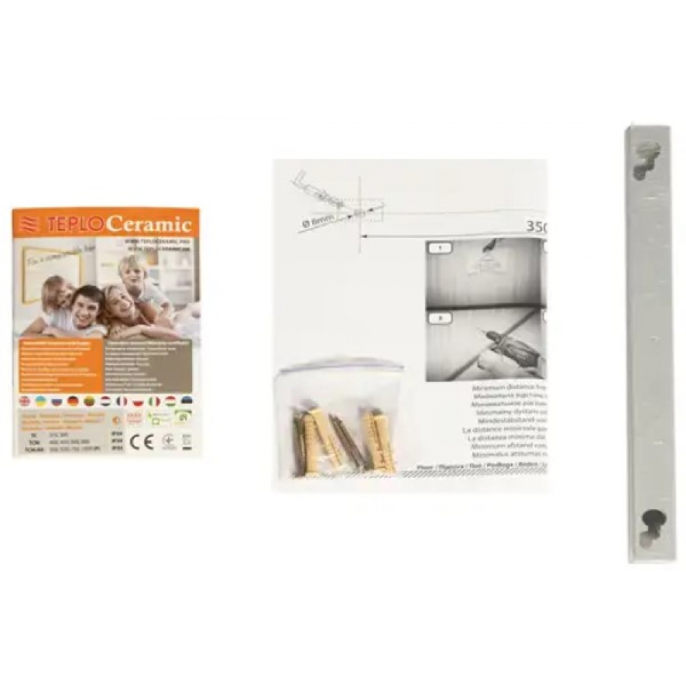 Керамический обогреватель Teploceramic TCM-RA 1000 белый с терморегулятором (TCM-RA1000WHITE)