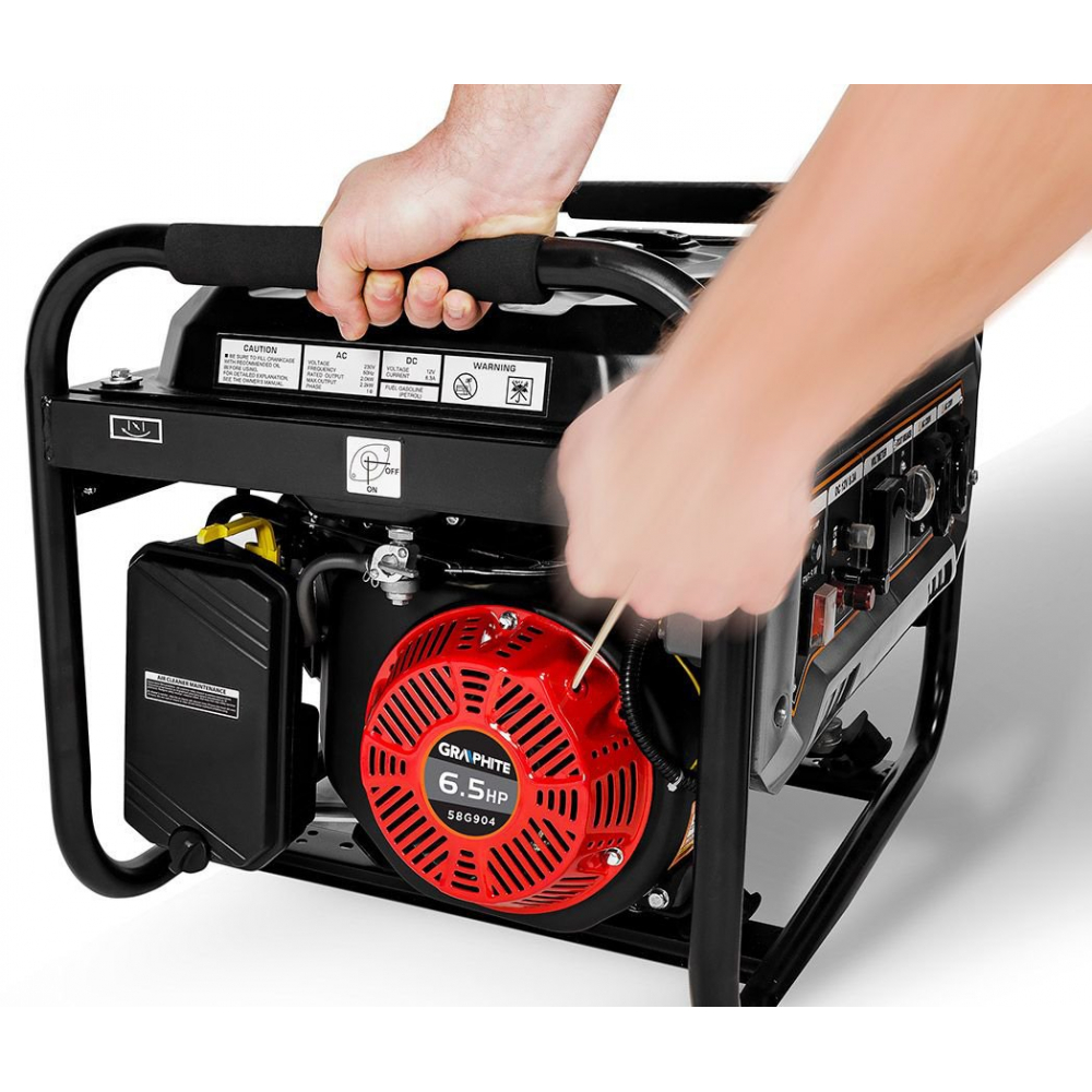 Бензиновый генератор Graphite 58G904 (2,2 кВт)