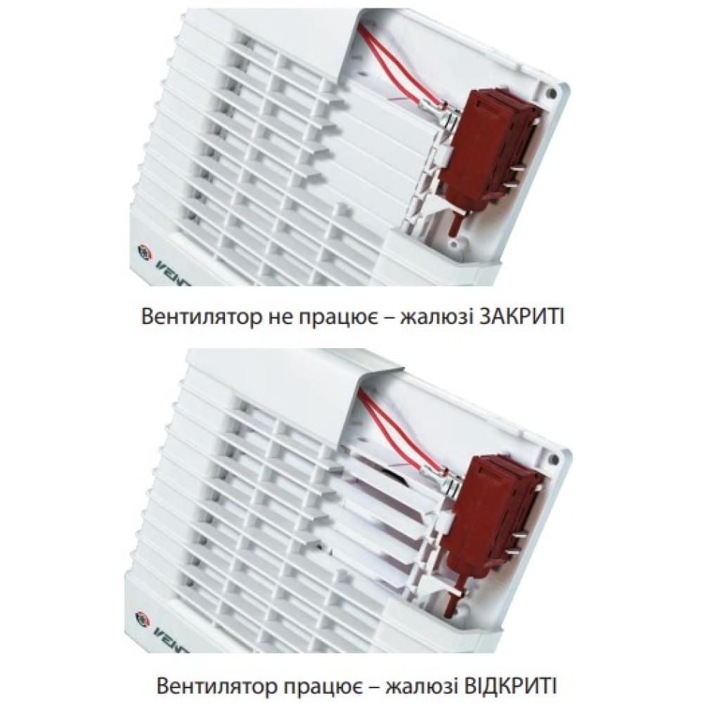 Витяжний вентилятор настінний Vents 100 МА прес