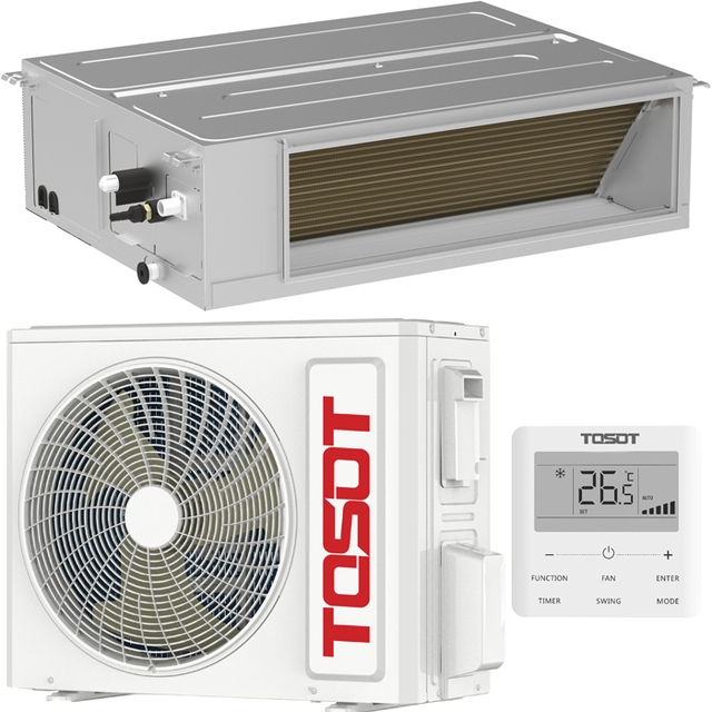 Кондиционер канальный Tosot TUD100PHS1/A-S/TUD100W1/NhA-X