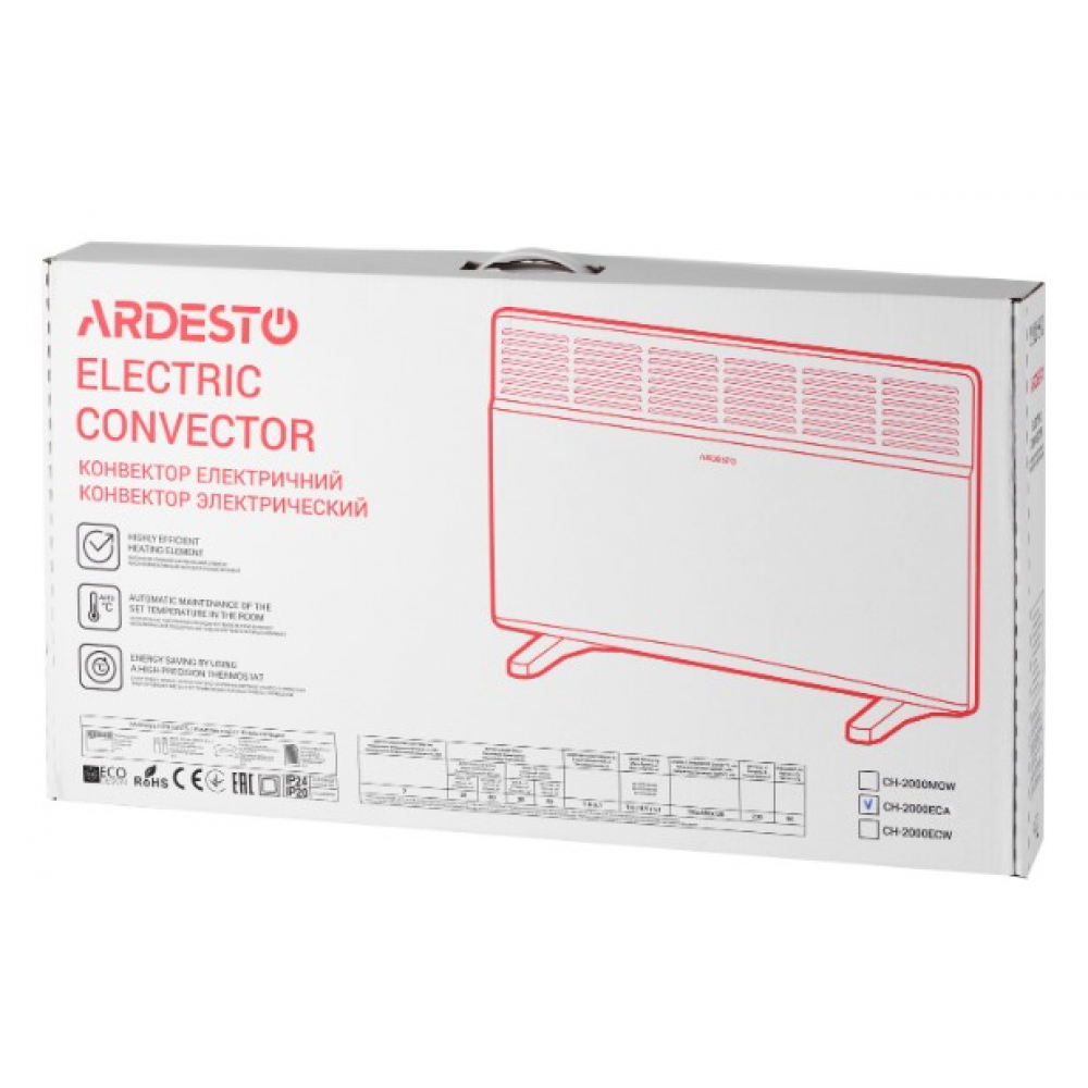 Электрический конвектор Ardesto СН-2000ECA, 2000 Вт.