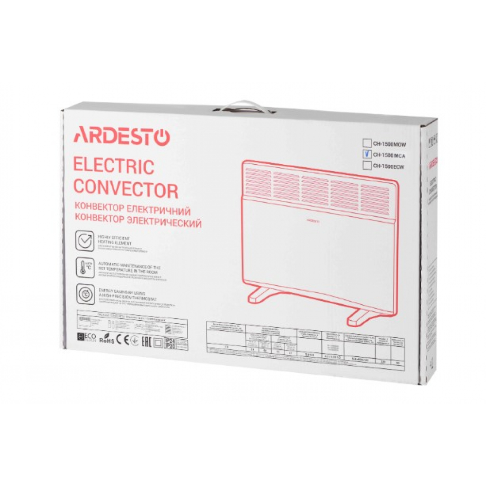 Електричний конвектор Ardesto CH-2000MCW