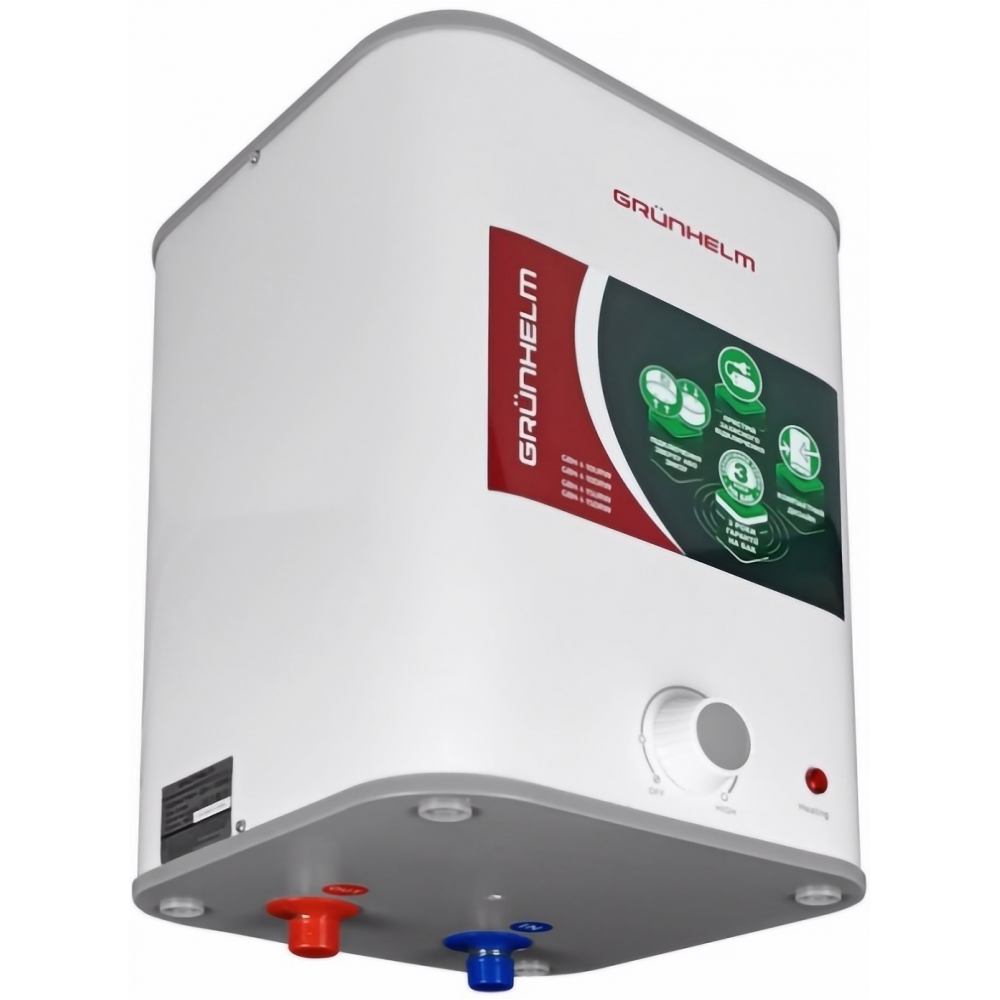Бойлер накопичувальний електричний Grunhelm GBH I-10DRW