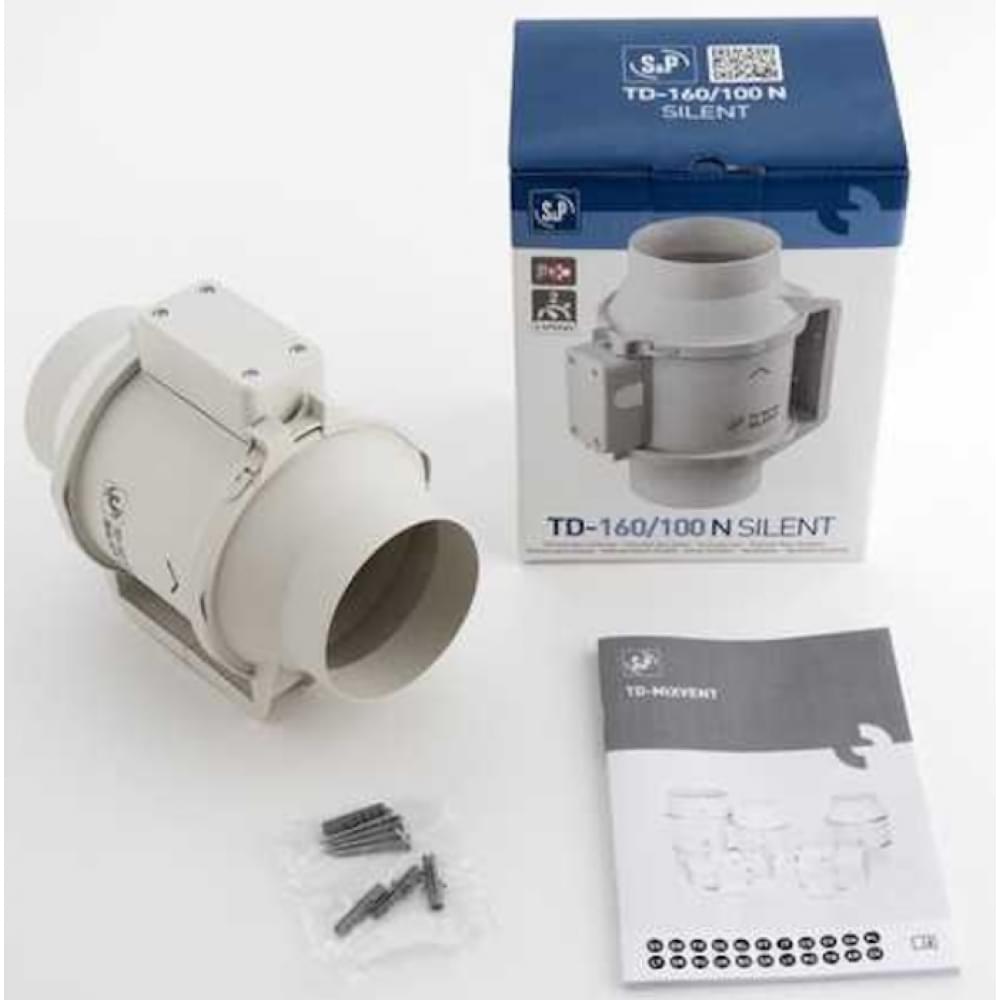 Канальний вентилятор Soler&Palau TD-160/100 N 'T' Silent 230V50HZ(5211322200)