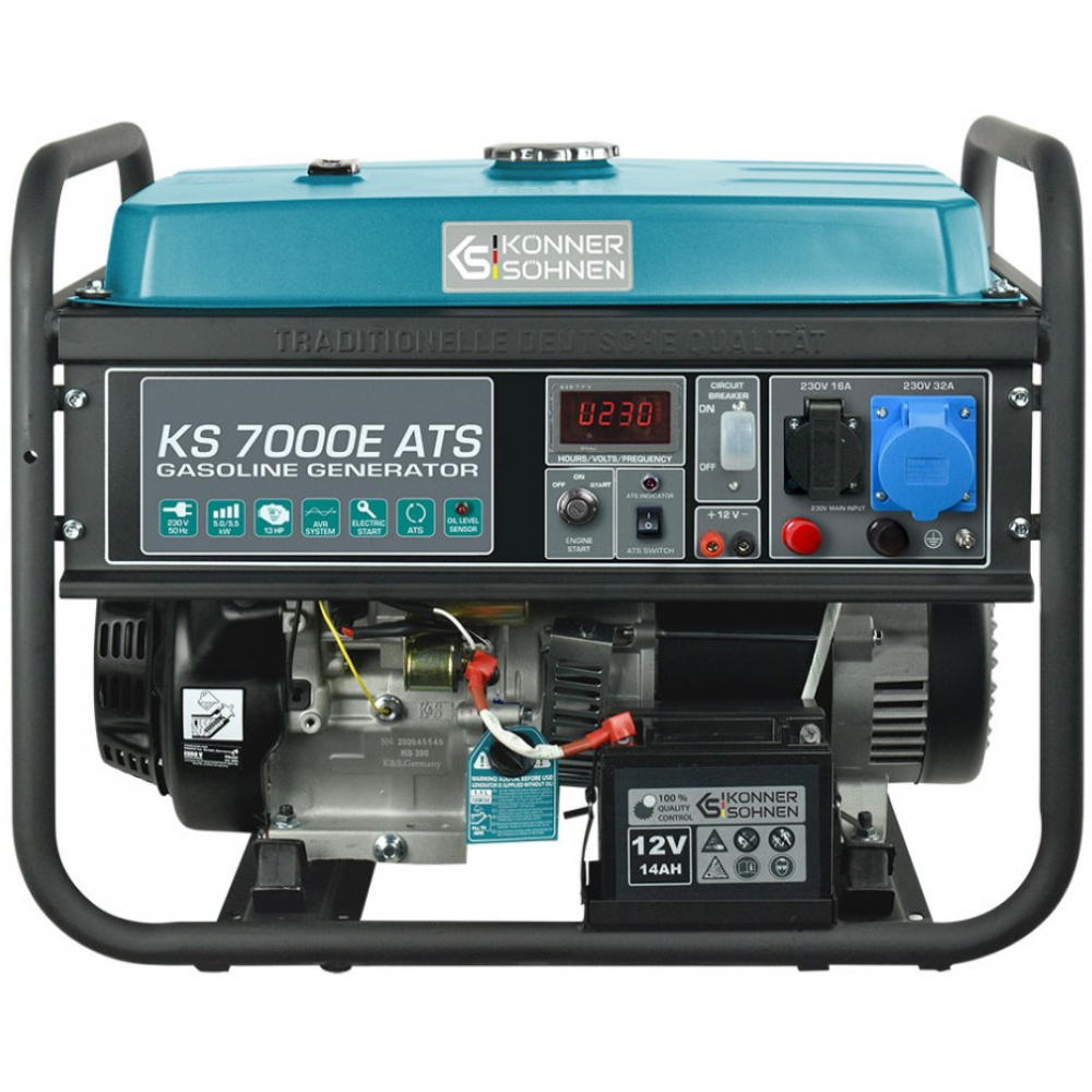 Бензиновый генератор Könner&Söhnen KS 7000E ATS (5,5 кВт)