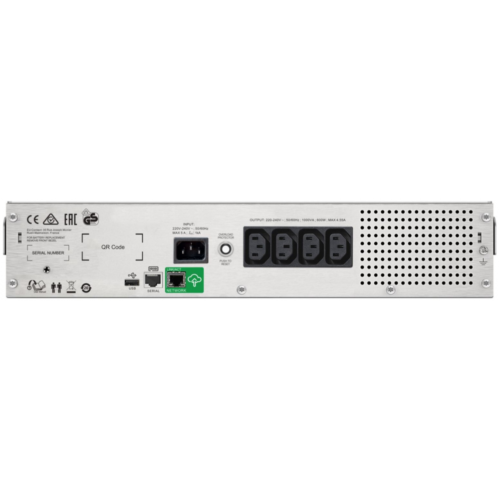 ИБП APC Smart-UPS C 600W/1000VA (SMC1000I-2UC)
