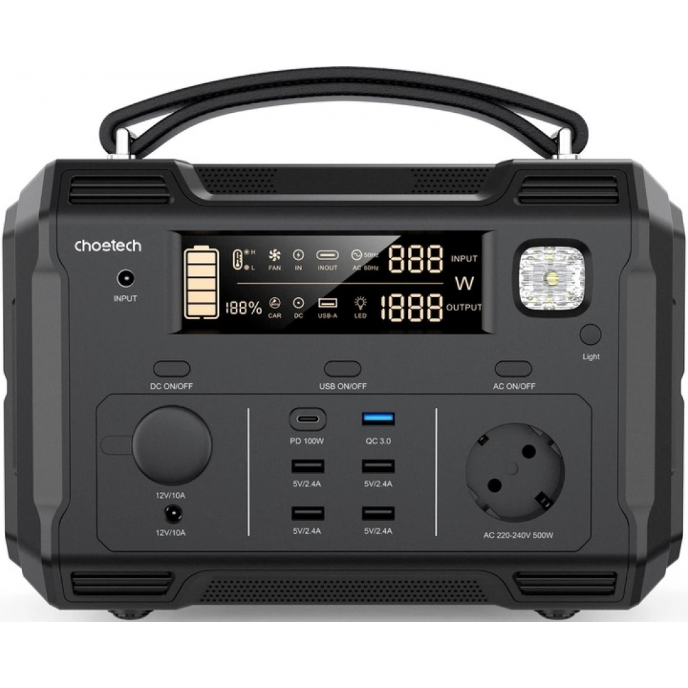 Портативна зарядна станція Choetech BS004 500W 505Wh