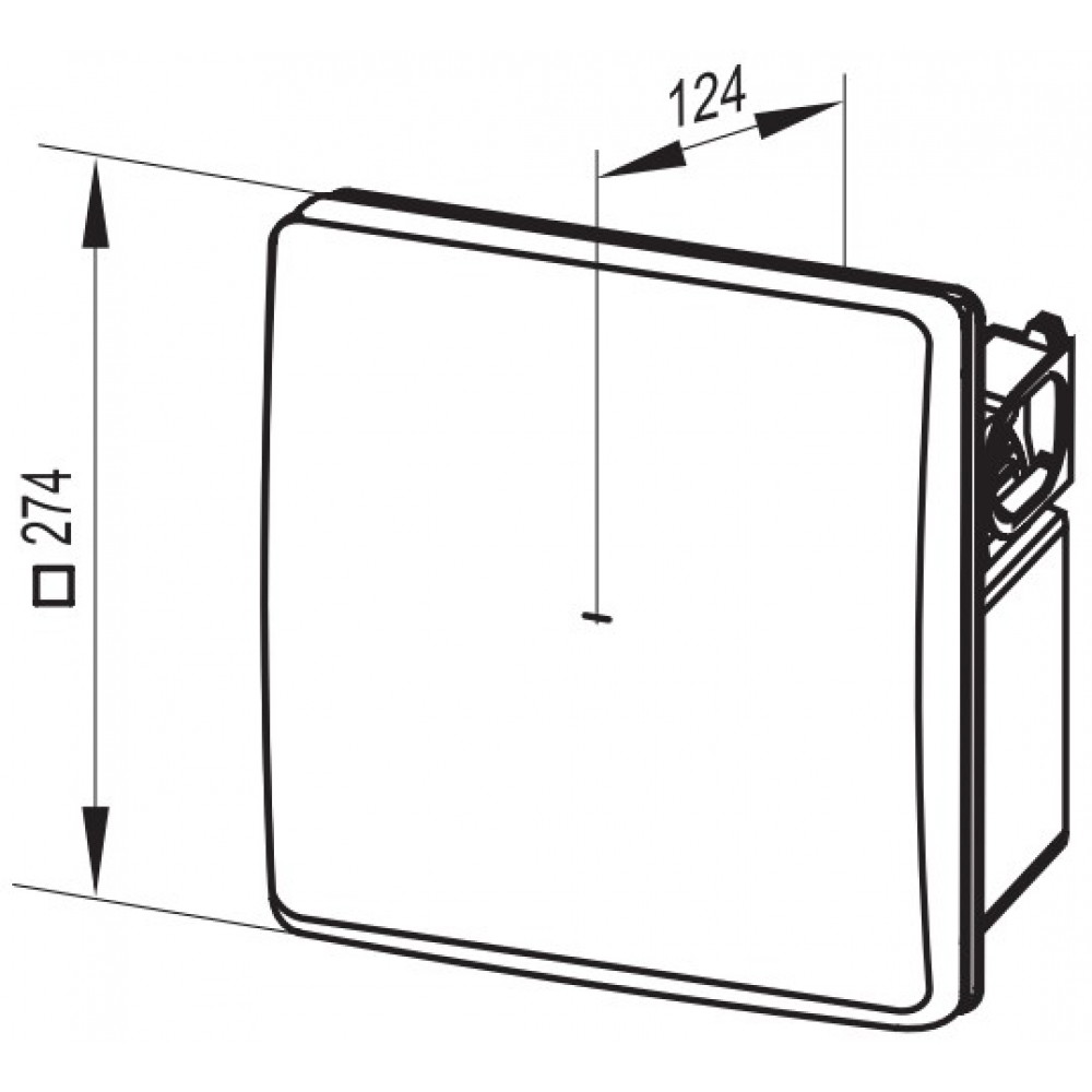 Витяжний вентилятор настінний Vents ВНВ-1 80 КВ