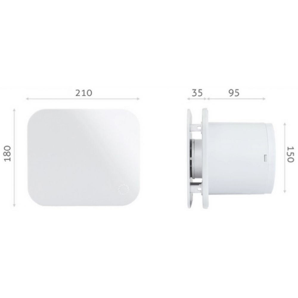 Вытяжной вентилятор настенный Turbionaire Trend 120 SWM