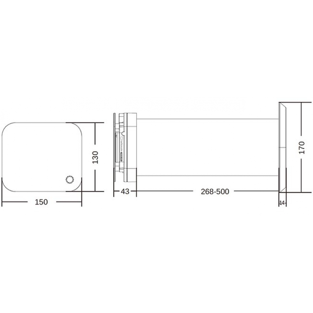 Рекуператор бытовой Turbionaire Trend HRV Fan 100 WM
