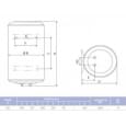Бойлер накопичувальний електричний Atlantic Opro Central Domestic Wall Mounted 150 ES-VM150ME-B