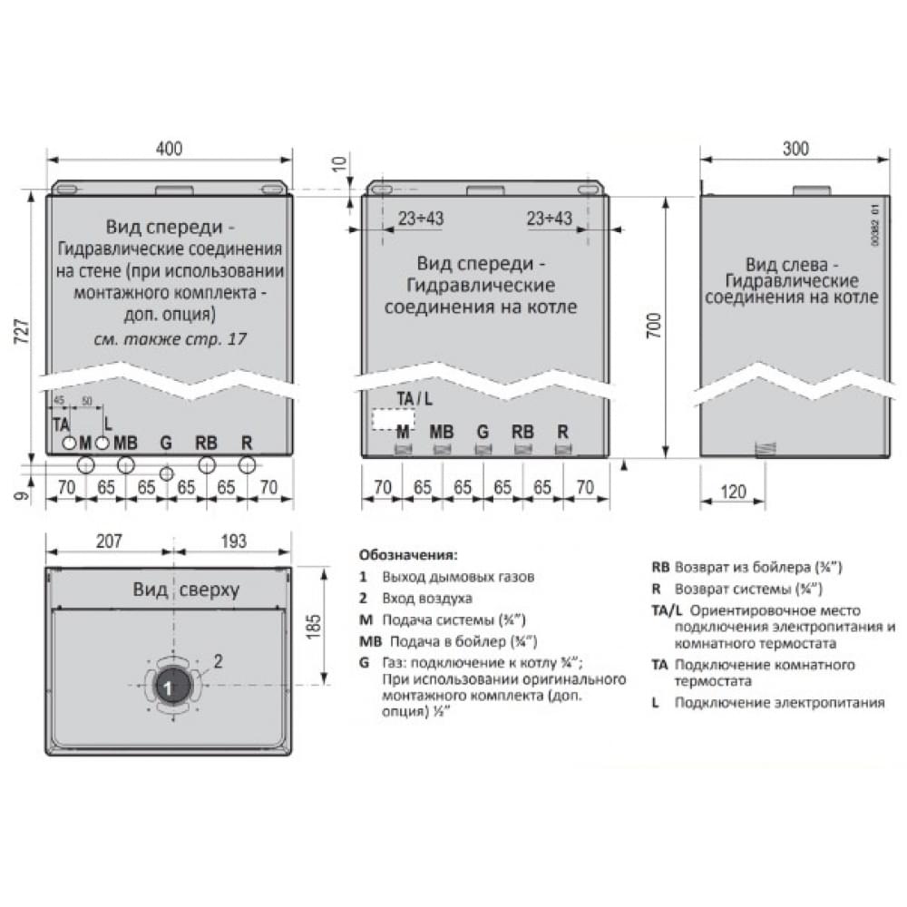 Котел газовый турбированный Italtherm City Class 35 F