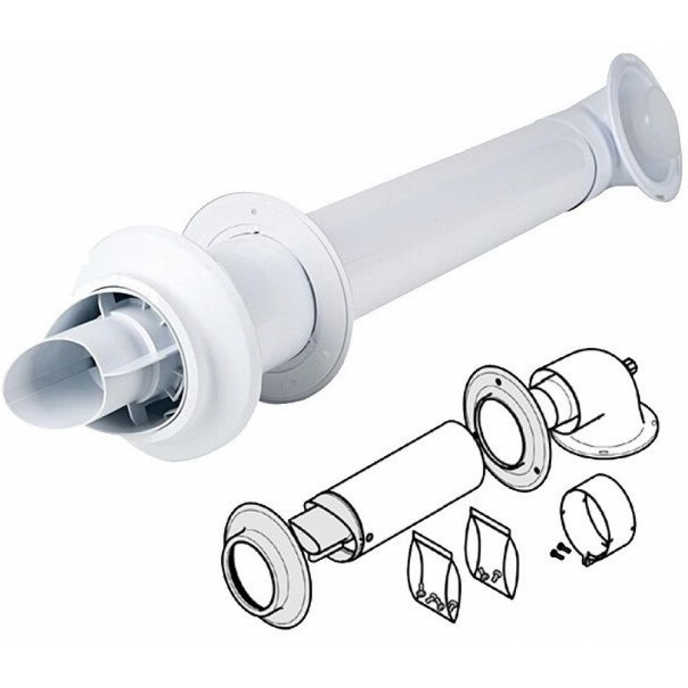 Труба Protherm для горизонтального прохода через стену 60/100 (Condensing) - Puma