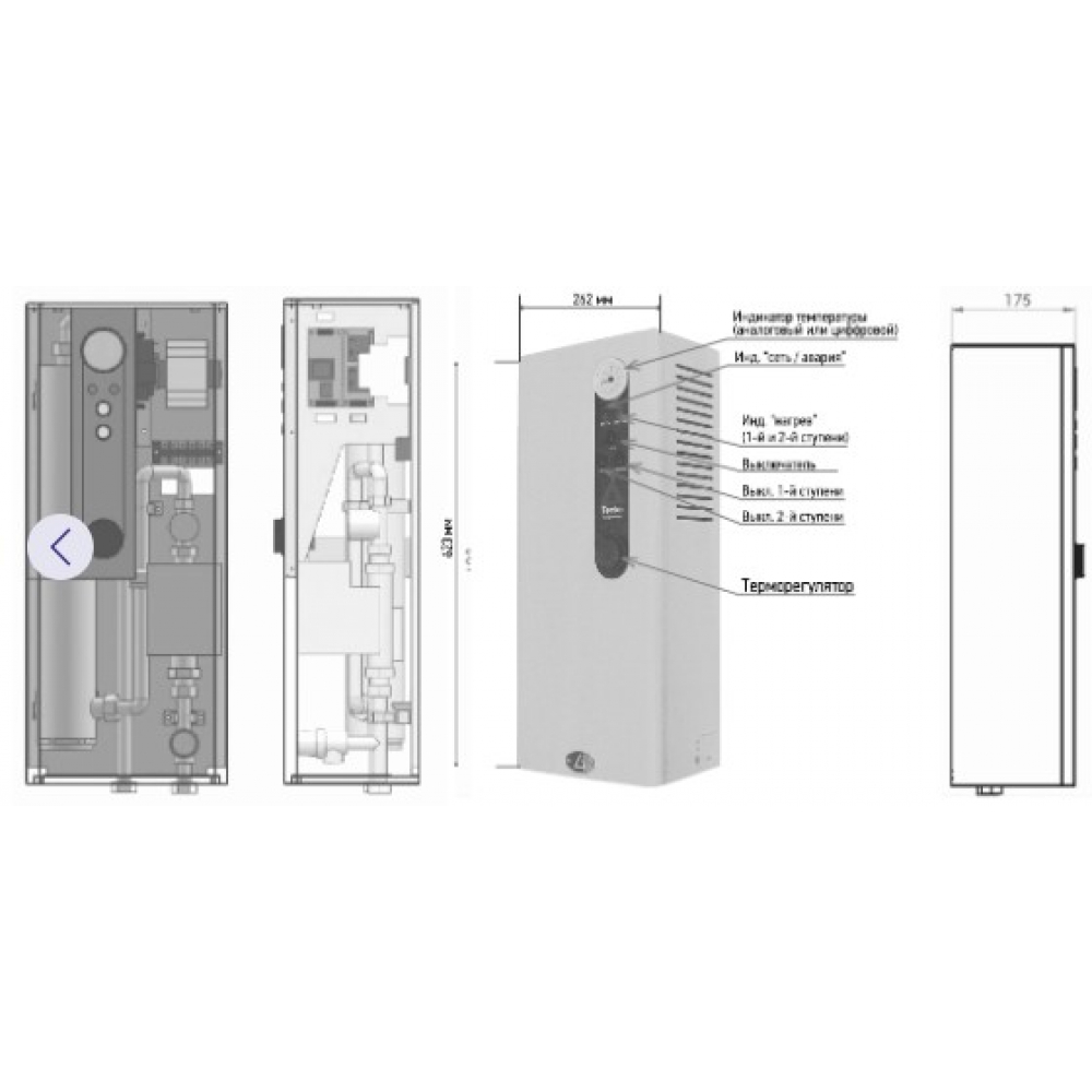 Котел электрический Tenko Стандарт 10,5 кВт 380 В(d)