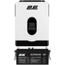 Комплект резервного питания инвертор 2E VM-3K24H + АКБ 2E-LFP24100-ABC