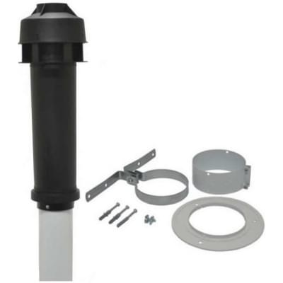 Комплект дымохода Protherm вертикального прохода сквозь крышу черный 80/125 (конденсат)
