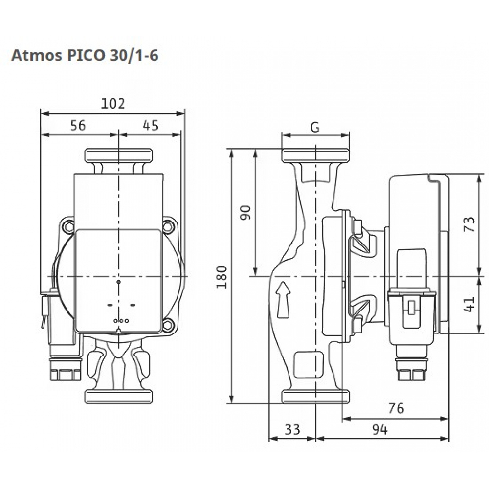 Циркуляционный насос Wilo Atmos PICO 30/1-6 (4232695)