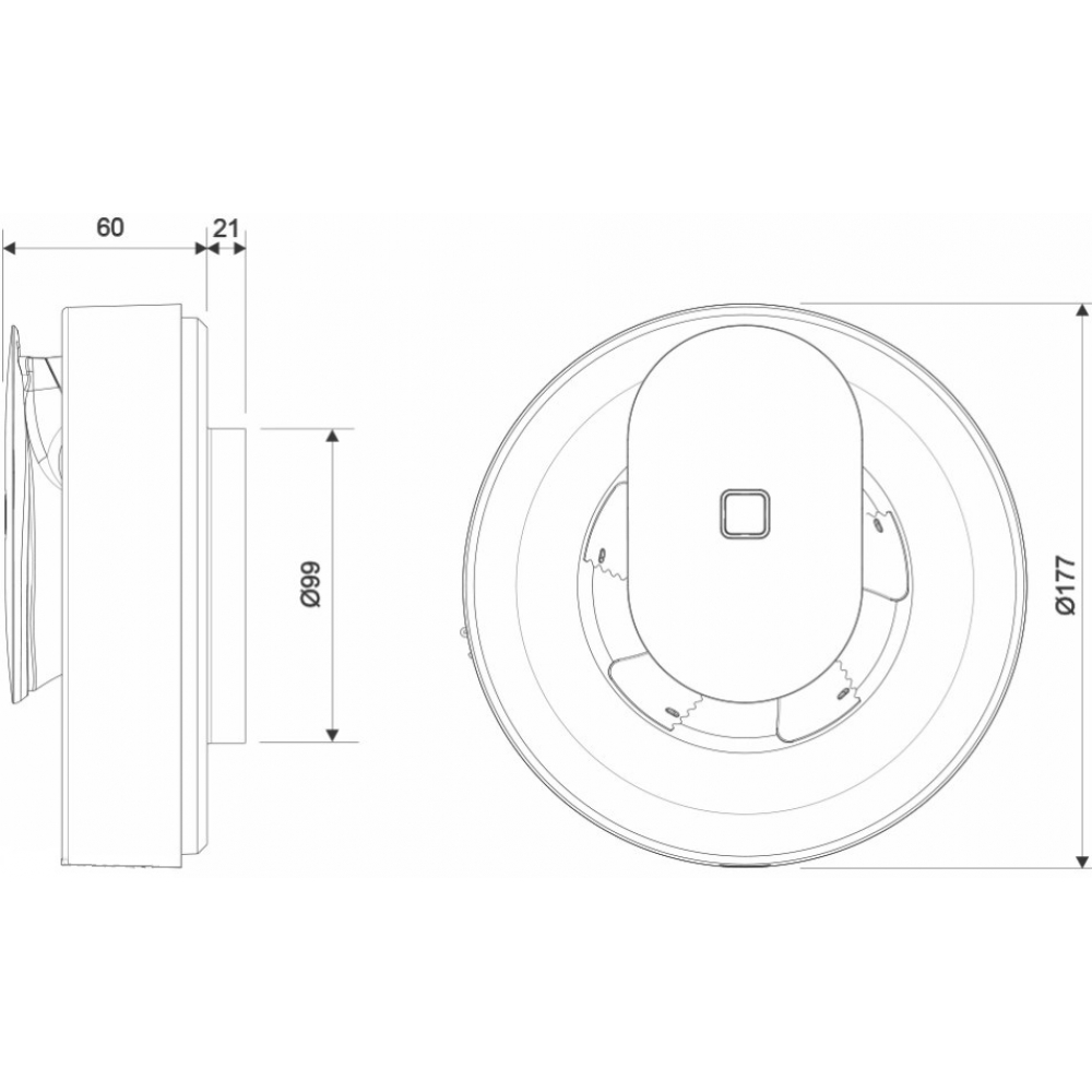 Витяжний вентилятор настінний PAX Levante 00