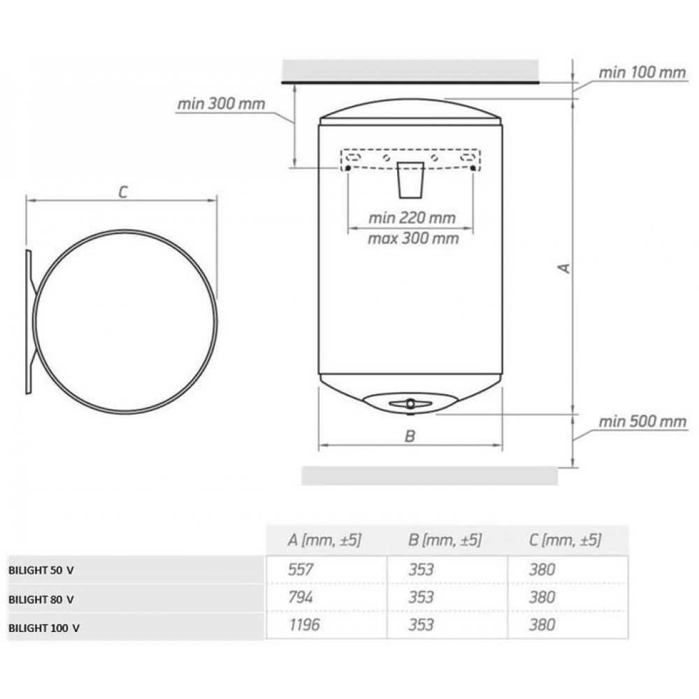 Бойлер накопичувальний електричний Tesy BiLight GCV 1004415 B11 TSR
