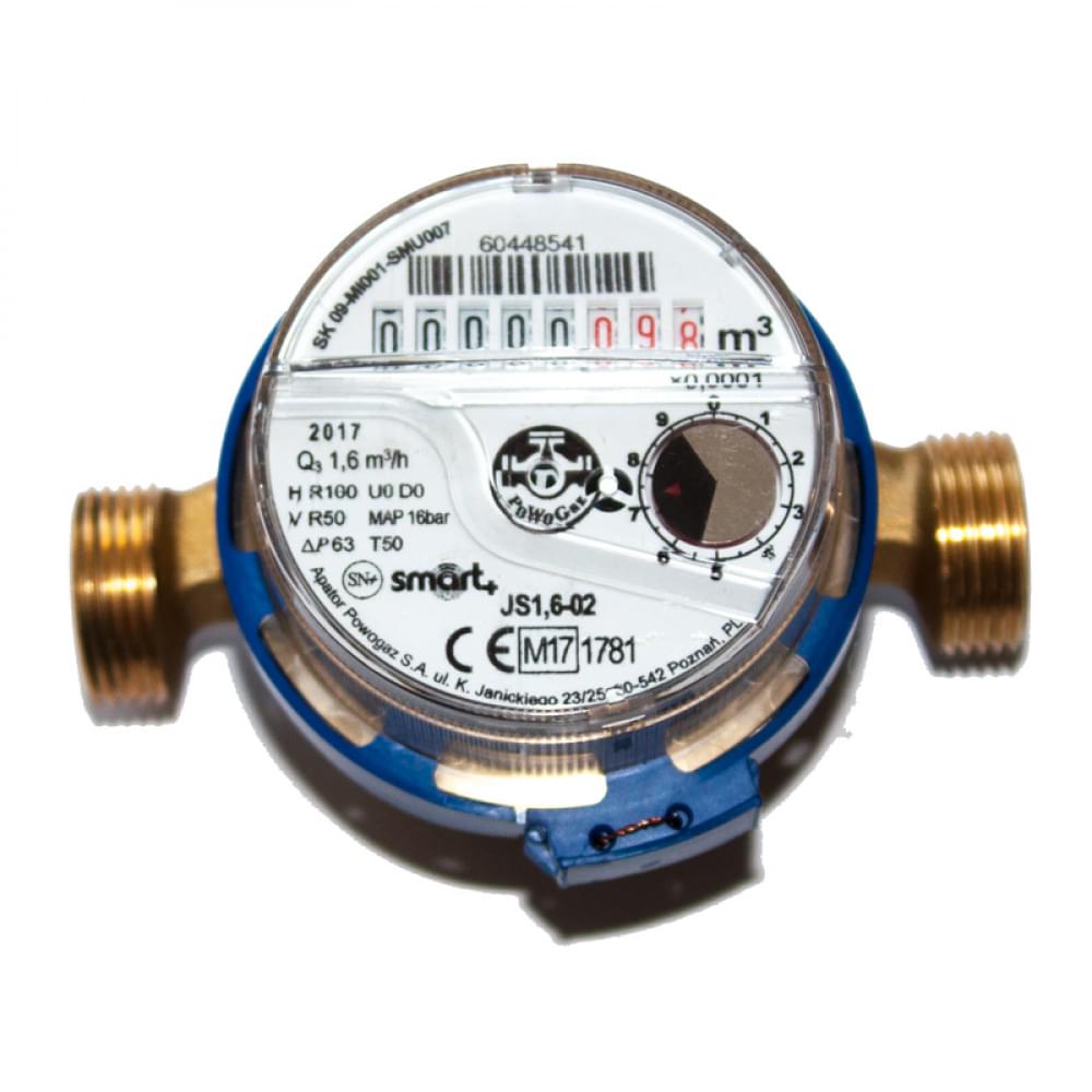 Лічильник для холодної води Apator Powogaz ХВ JS 1,6 smart+ (DN15)