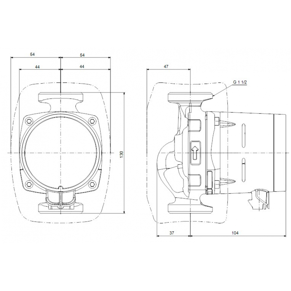 Циркуляционный насос Grundfos Alpha1 25-80 N 130 (99199590)