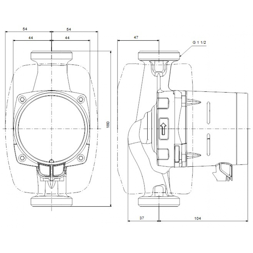 Циркуляционный насос Grundfos Alpha1 25-80 N 180 (99199594)