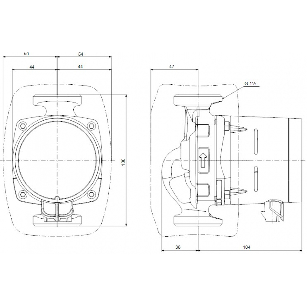 Циркуляционный насос Grundfos Alpha1 25-80 130 (99199596)