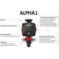 Циркуляційний насос Grundfos Alpha1 32-80 180 (99199597)
