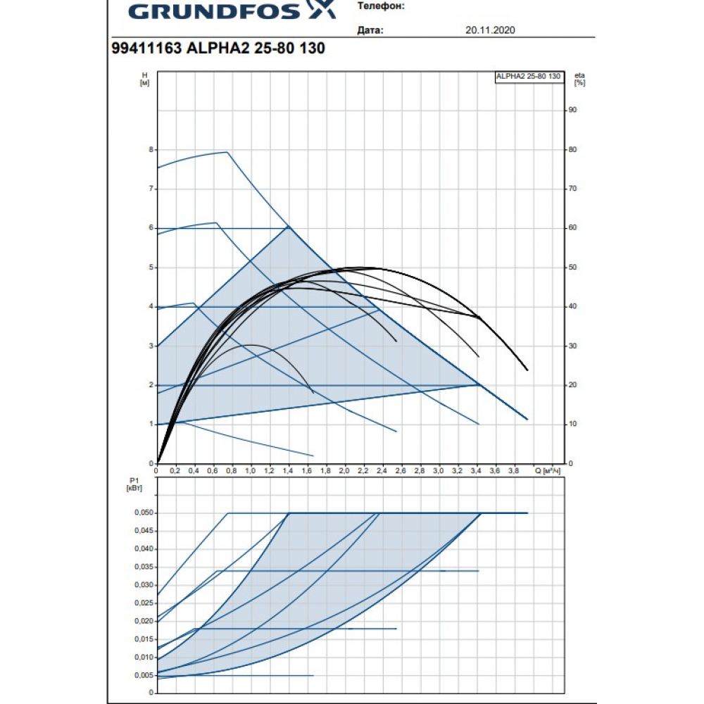 Циркуляционный насос Grundfos ALPHA-2 25-80 130 (99411163)