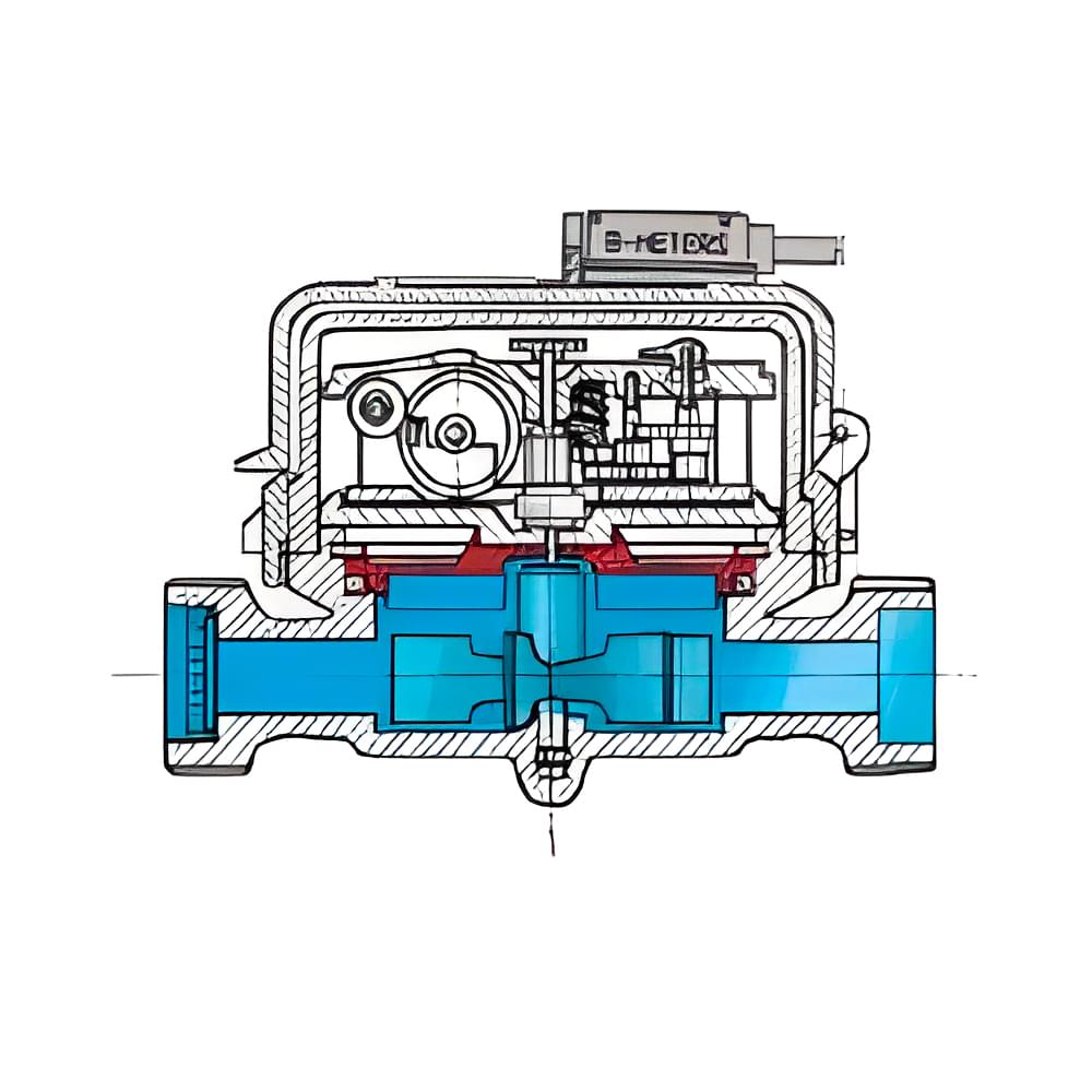 Лічильник для гарячої води B Meters з імпульсним датчиком GSD8-R Ø3/4" ГВ 30°С-90°С Qn=4 м³/г (P8A0RC24CSDIVS)