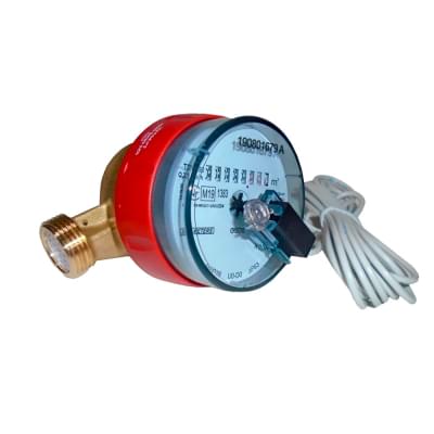 Счетчик для горячей воды B Meters с импульсным датчиком GSD8-R Ø3/4" ГВ 30°С-90°С Qn=4 м³/г (P8A0RC24CSDIVS)