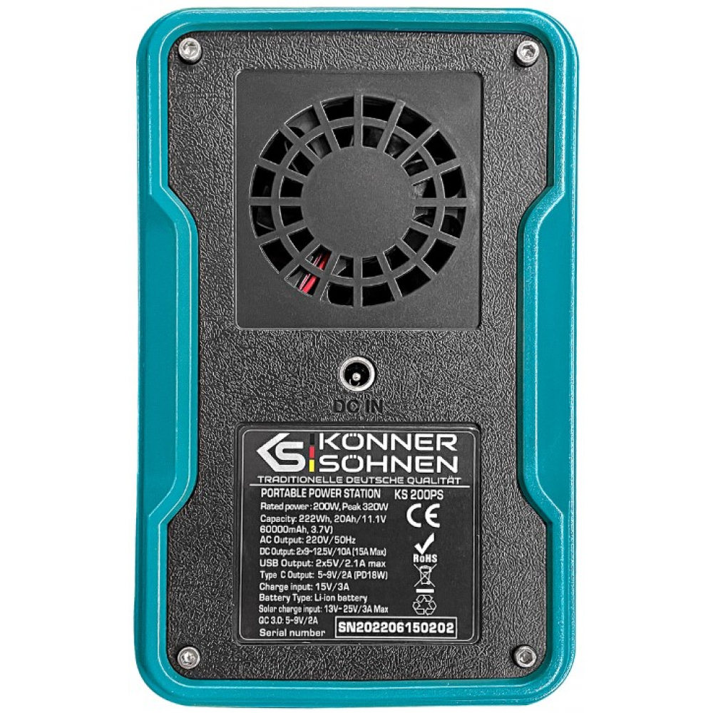 Портативная зарядная станция Könner&Söhnen KS 200W 222Wh