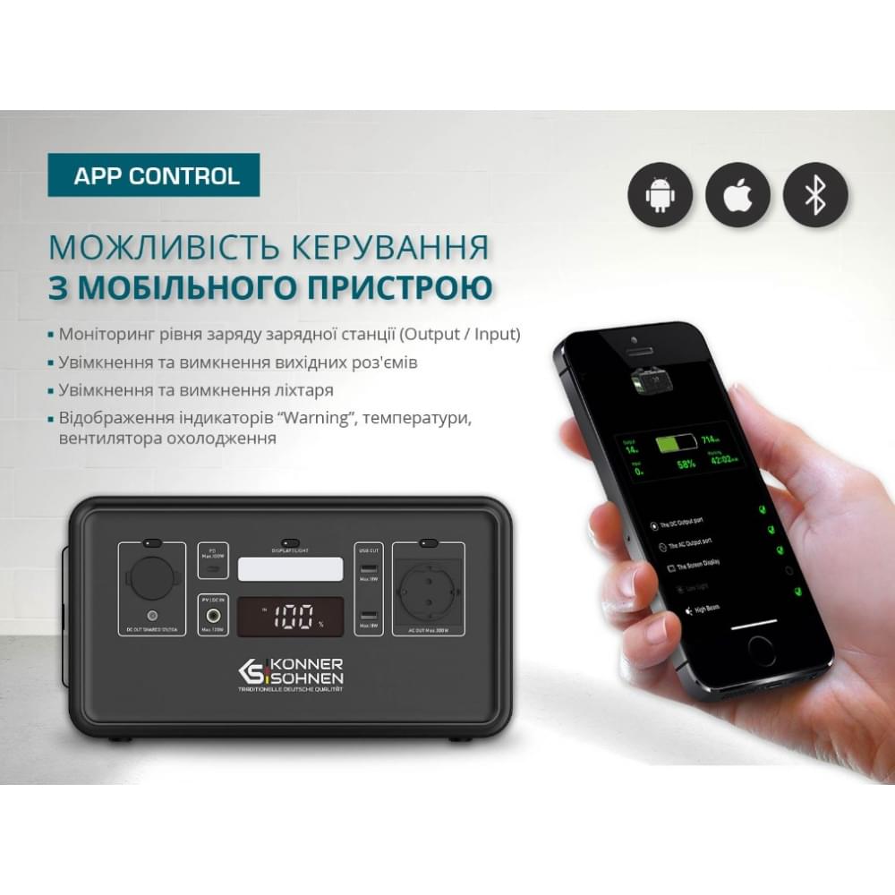 Портативная зарядная станция Könner&Söhnen KS 500PS 448Wh