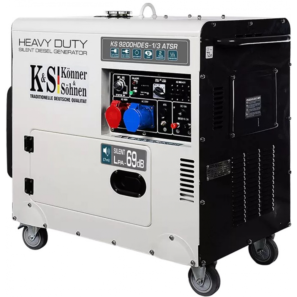 Дизельный генератор Könner&Söhnen KS 9200HDES-1/3 ATSR (7,5 кВт)