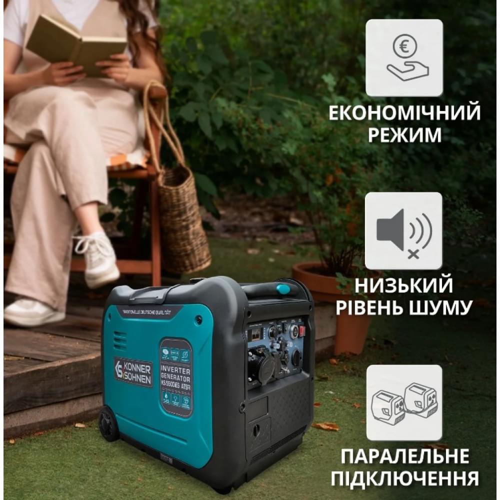 Инверторный бензиновый генератор Könner&Söhnen KS 5500iE S ATSR