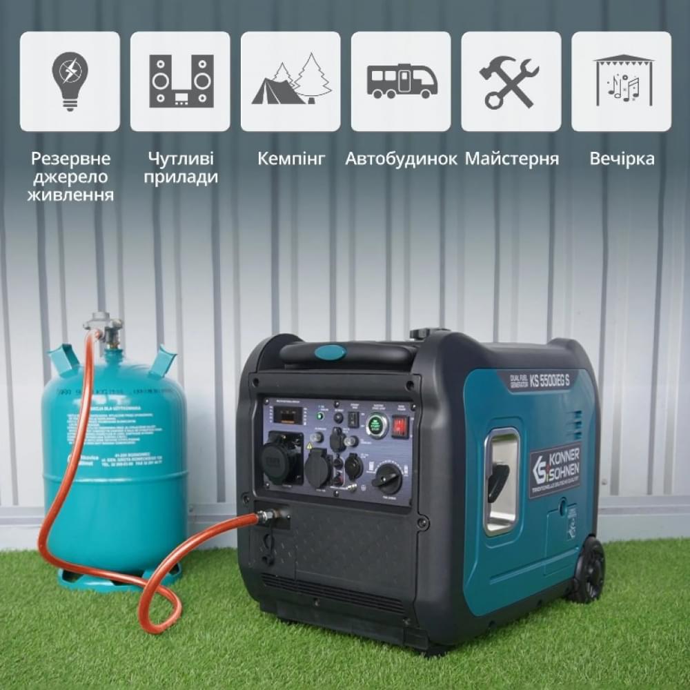 Инверторный бензиновый генератор Könner&Söhnen KS 5500iEG S